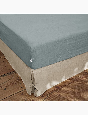 Drap Housse – Lin Lavé Français Luxe - Bonnet 30 cm - Soline