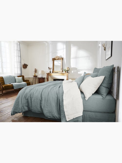 Drap Housse – Lin Lavé Français Luxe - Bonnet 30 cm - Soline - Kiabi