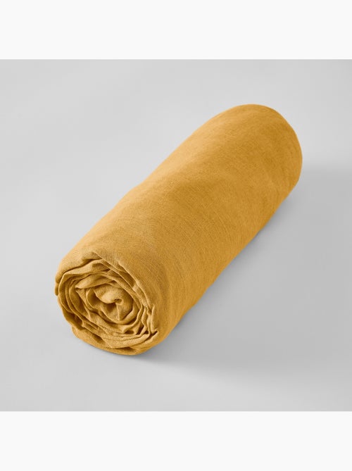 Drap Housse – Lin Lavé Français Luxe - Bonnet 30 cm - Soline - Kiabi