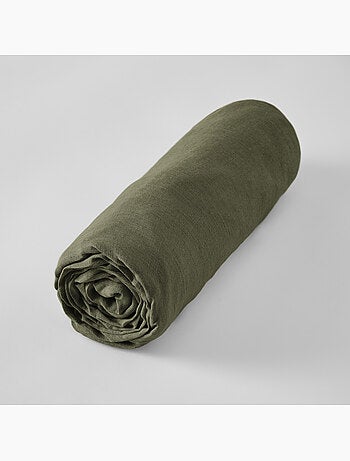 Drap Housse – Lin Lavé Français Luxe - Bonnet 30 cm - Soline