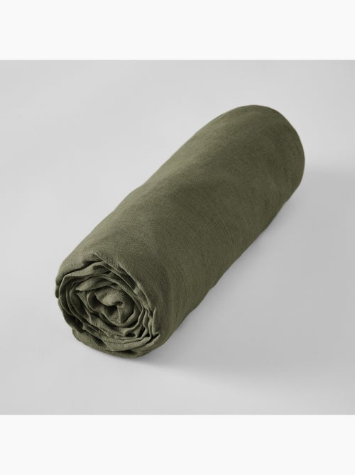 Drap Housse – Lin Lavé Français Luxe - Bonnet 30 cm - Soline - Kiabi