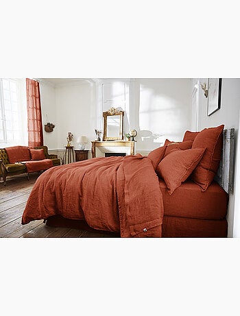 Drap Housse – Lin Lavé Français Luxe - Bonnet 30 cm - Soline