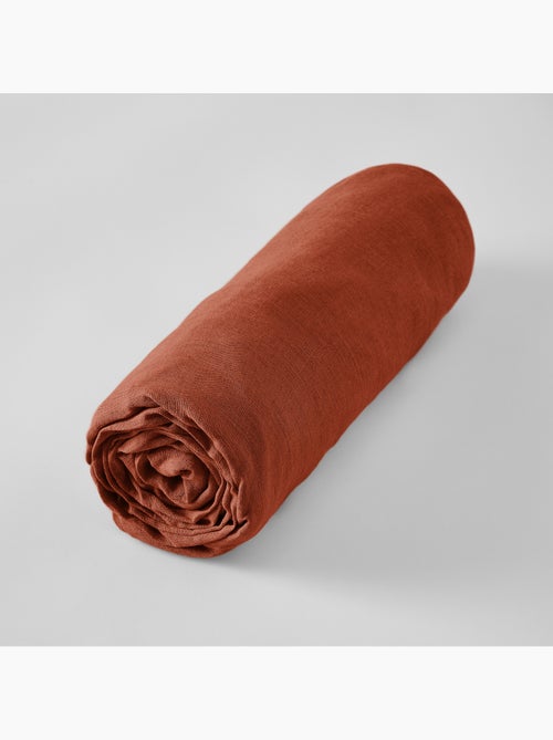 Drap Housse – Lin Lavé Français Luxe - Bonnet 30 cm - Soline - Kiabi