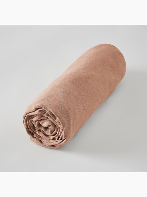 Drap Housse – Lin Lavé Français Luxe - Bonnet 30 cm - Soline - Kiabi