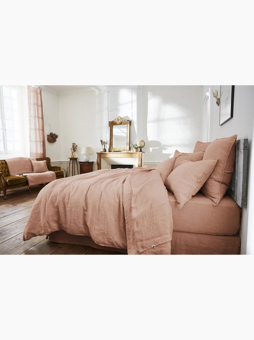 Drap Housse – Lin Lavé Français Luxe - Bonnet 30 cm - Soline - Kiabi