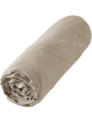 Drap housse lin lave Soline