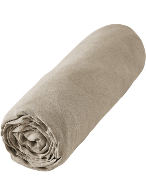 Drap housse lin lave Soline - Kiabi Drap housse lin lave Soline - Kiabi