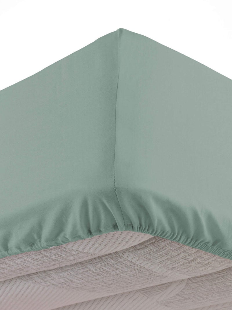 Drap housse LINETTE Vert d'eau - Kiabi