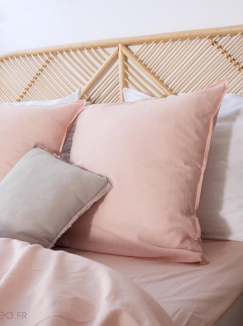 Drap housse LINO coton lavé - Kiabi