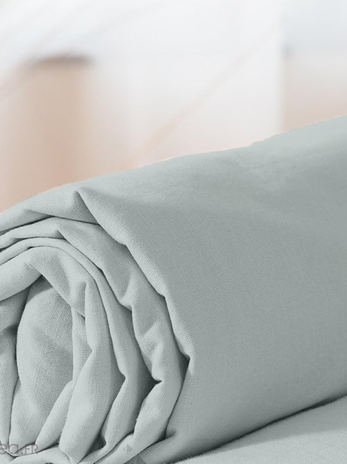 Drap housse LINO coton lavé - Kiabi