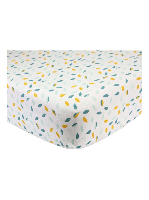 Drap housse lit bébé modèle feuille - Kiabi