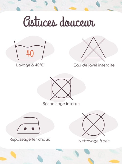 Drap Housse Lit Bébé Modèle Feuille - Kiabi