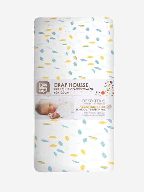 Drap Housse Lit Bébé Modèle Feuille - Kiabi