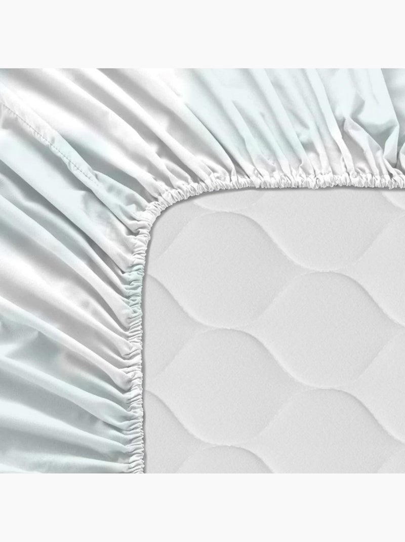 Drap-housse Little birds "Happyfriday" Blanc - Kiabi