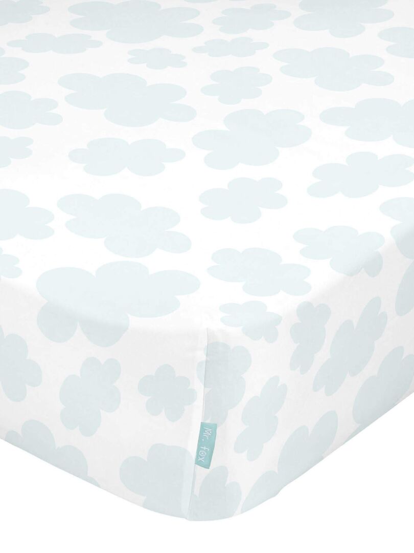 Drap-housse Little birds Lit Bébé "Happyfriday" Blanc - Kiabi