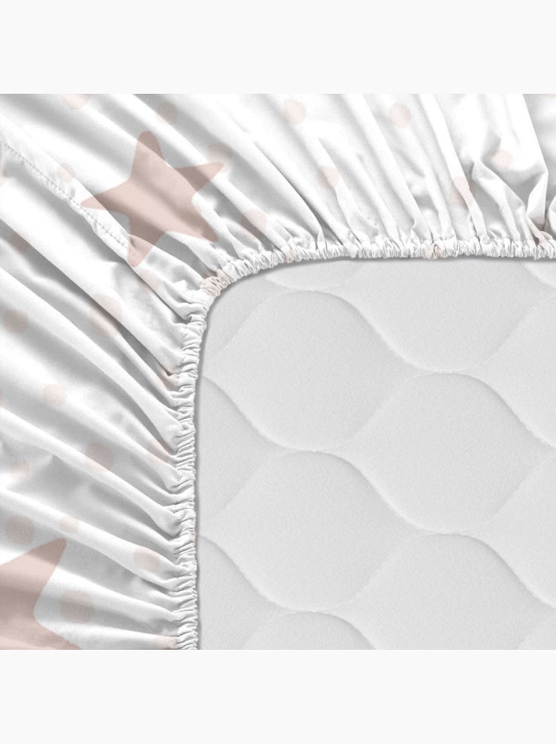 Drap-housse Little star "Happyfriday" Rose - Kiabi