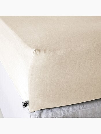Drap housse lyocell uni Lysandre