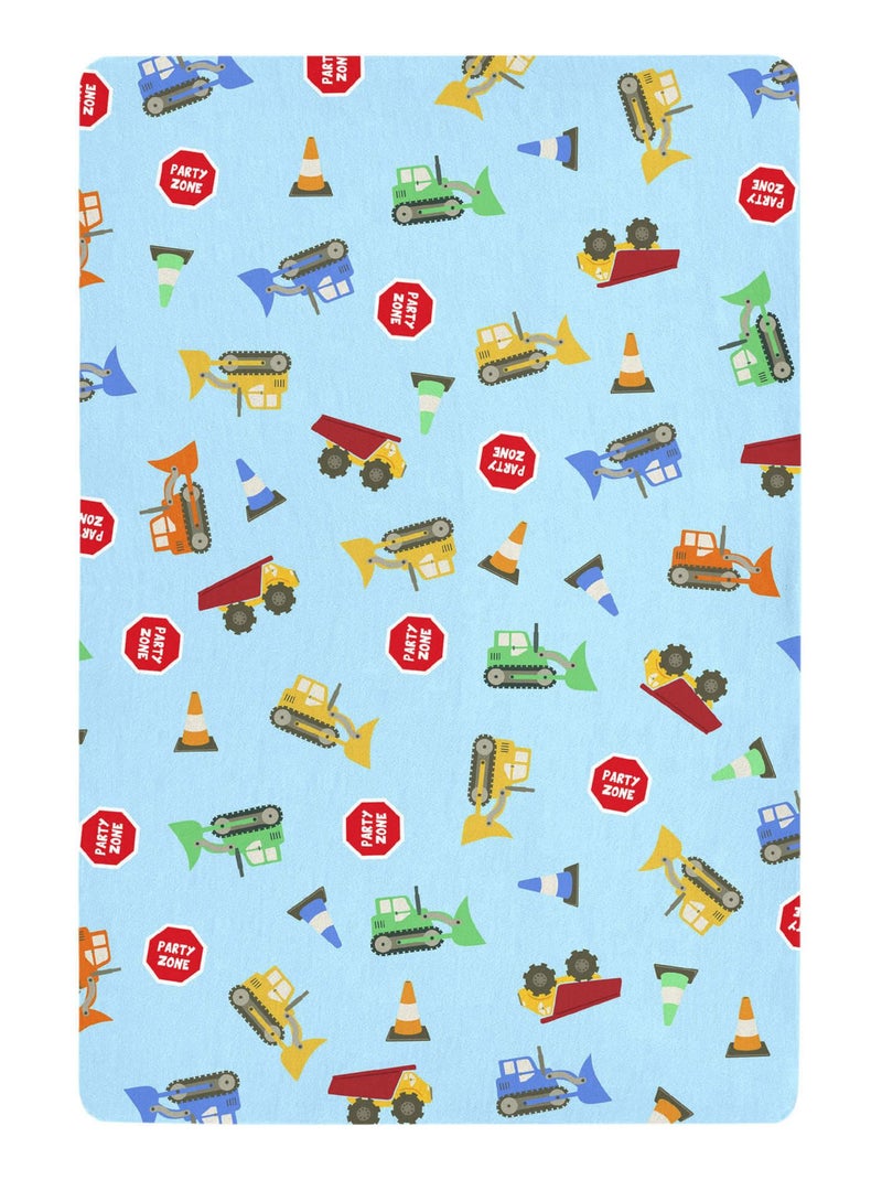 Drap-housse Machinery Lit Bébé "Happyfriday" Blanc - Kiabi