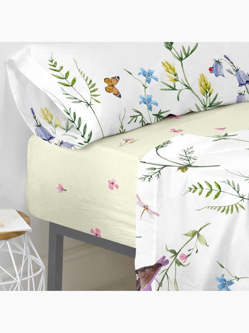 Drap-housse Manarola "Happyfriday" Blanc - Kiabi