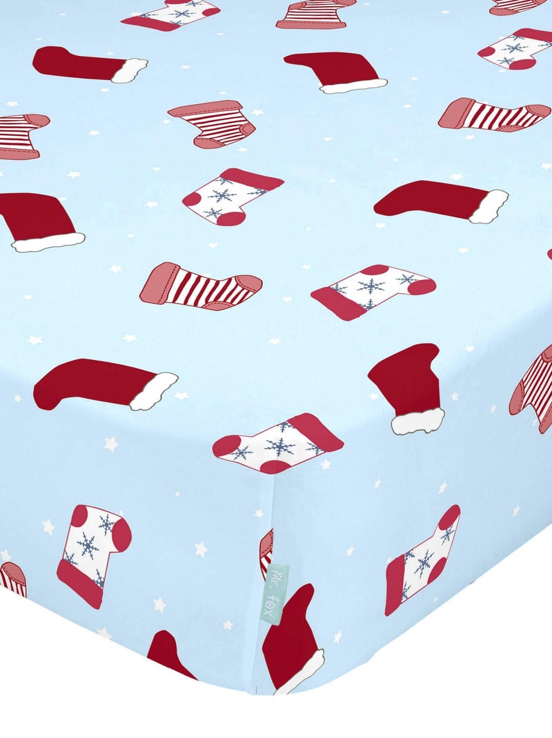 Drap-housse Merry christmas Lit Bébé "Happyfriday" Blanc - Kiabi