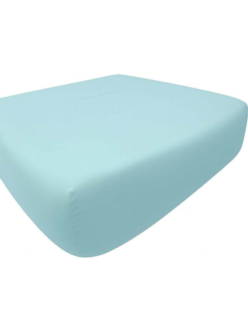 Drap housse microfibre - bleu - 140x190 / bleu Bleu - Kiabi