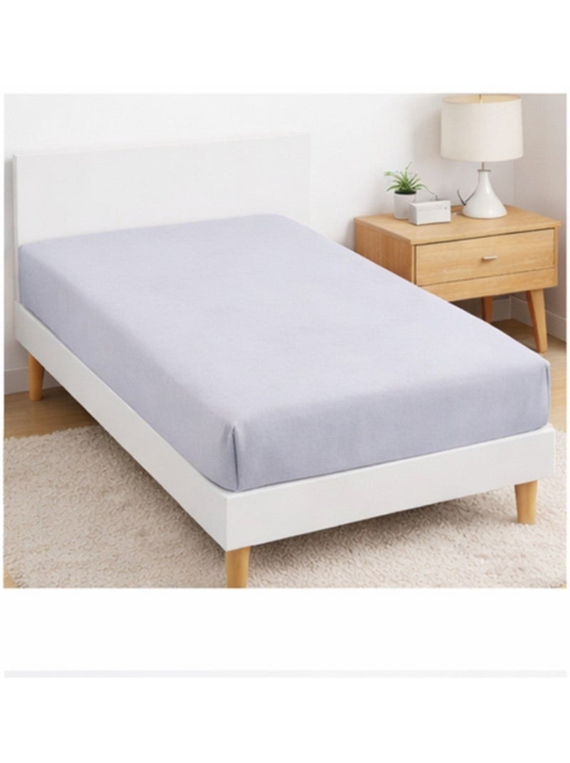 Drap housse microfibre 90x190cm en lot - 90x190 / Multicolore / Lot de 2 Multicolore - Kiabi