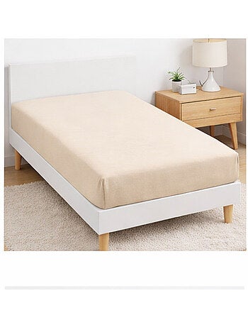Drap housse microfibre 90x190cm en lot - 90x190 / Multicolore / Lot de 4