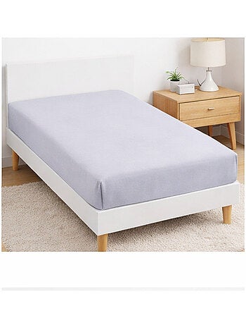 Drap housse microfibre 90x190cm en lot - 90x190 / Multicolore / Lot de 4