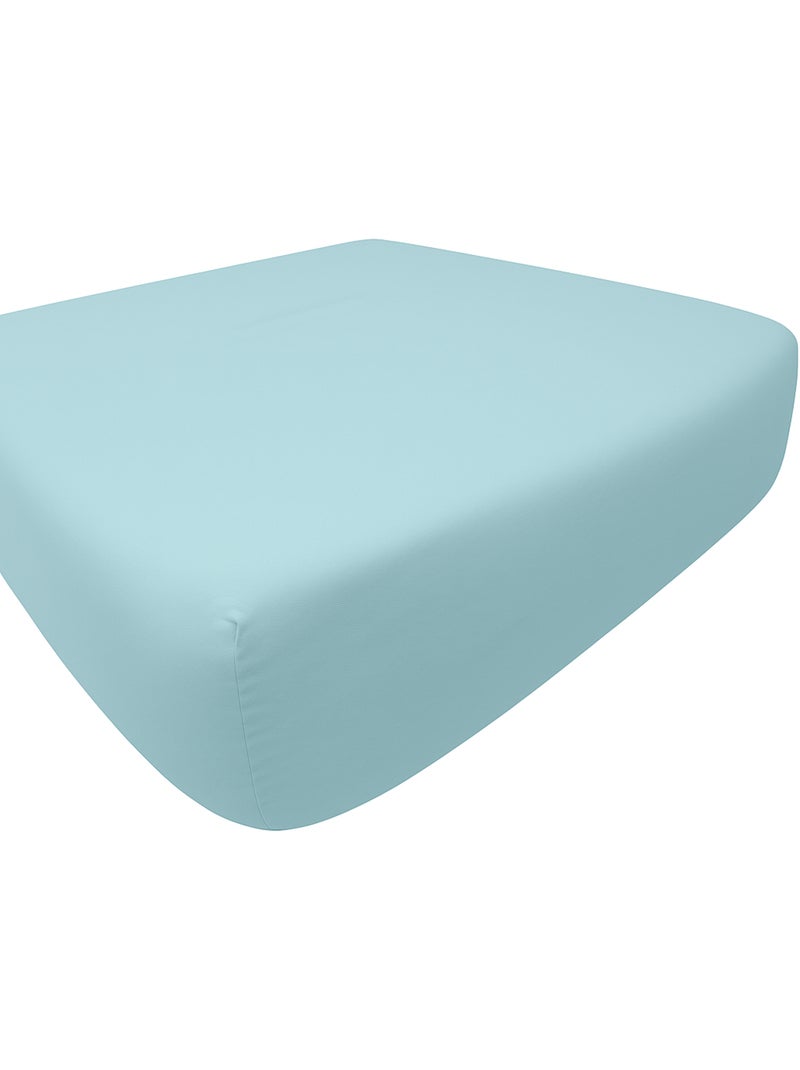 Drap Housse Microfibre Bleu - Kiabi