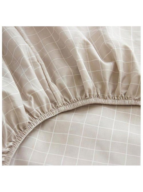 Drap housse microfibre carreaux - Kiabi Drap housse microfibre carreaux - Kiabi