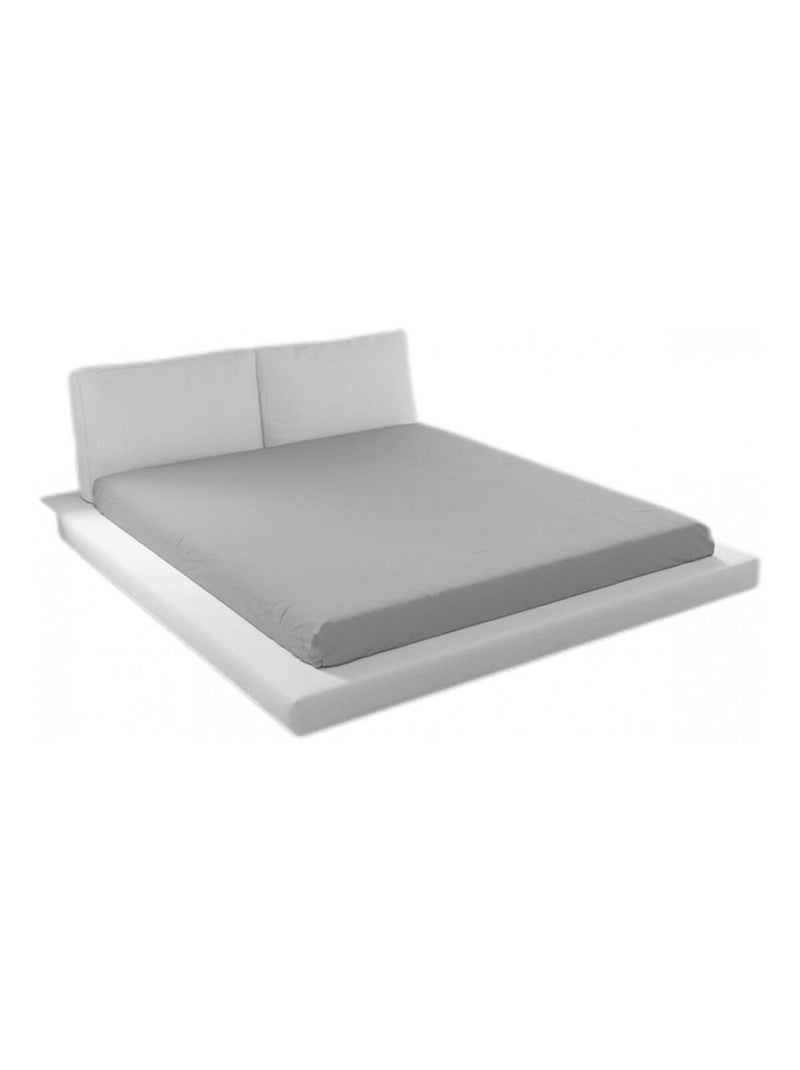 Drap Housse Microfibre Gris - Kiabi