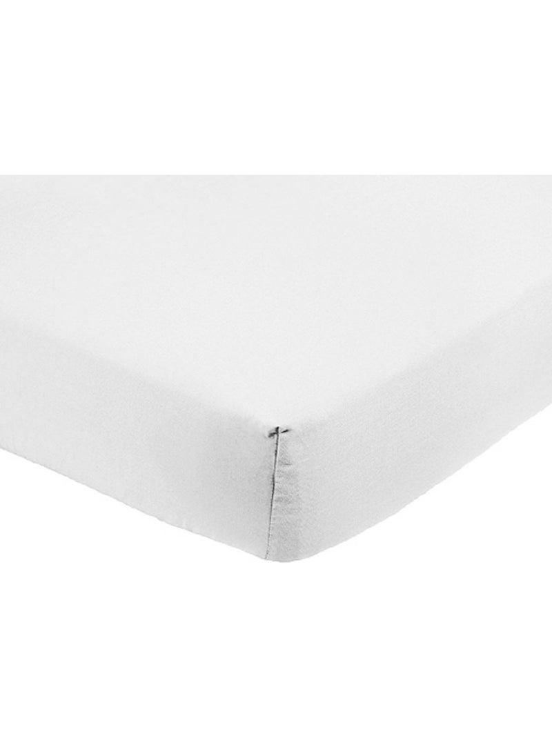 Drap Housse Microfibre Gris Granit - Kiabi