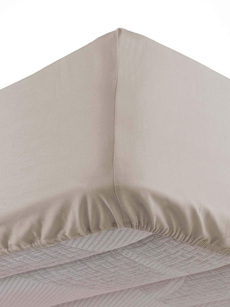 Drap Housse Microfibre Oscar Beige - Kiabi