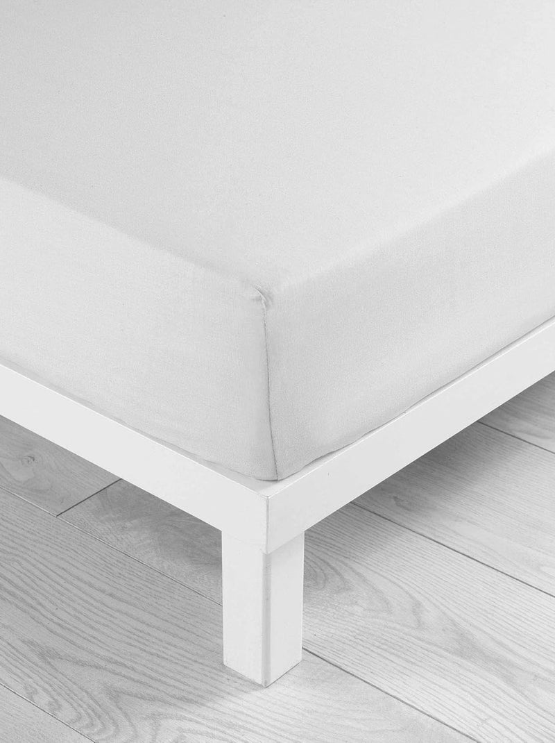 Drap housse Microfibre Oscar Douceur d'Intérieur Blanc - Kiabi