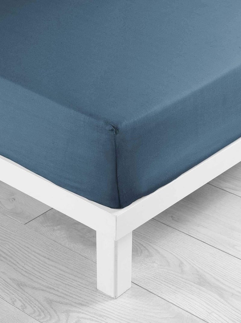 Drap housse Microfibre Oscar Douceur d'Intérieur Bleu - Kiabi