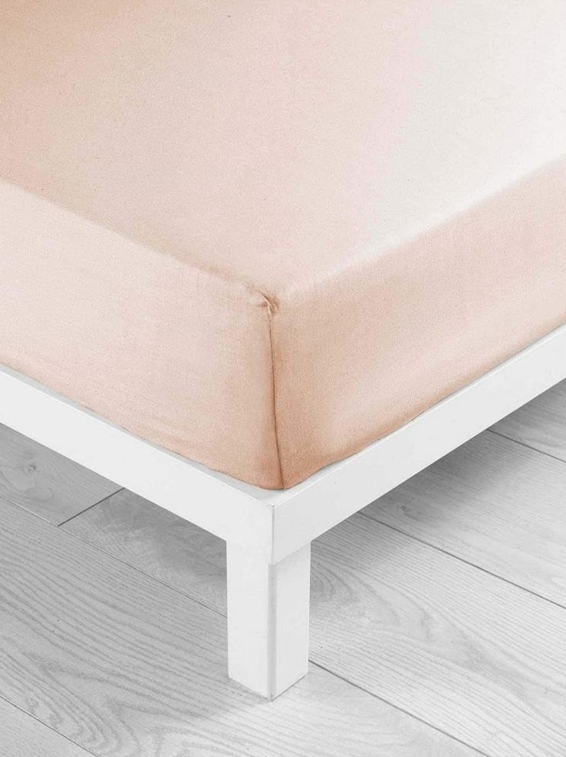 Drap housse Microfibre Oscar Douceur d'Intérieur Rose - Kiabi