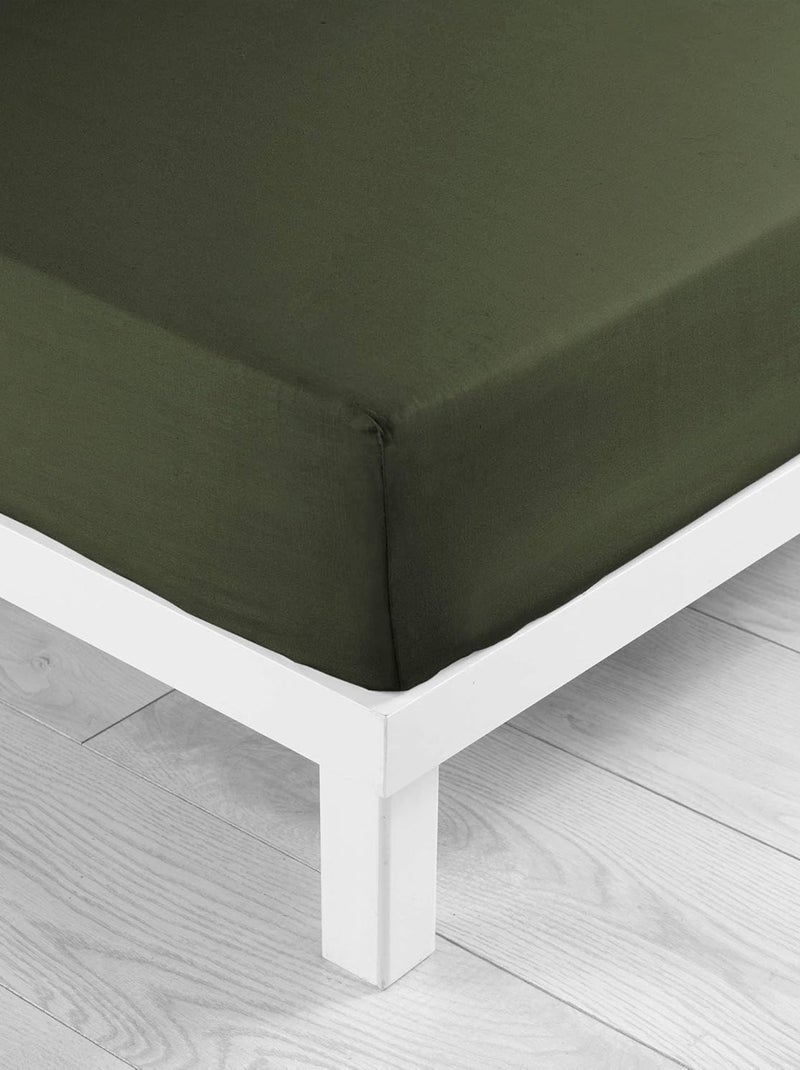 Drap housse Microfibre Oscar Douceur d'Intérieur Vert - Kiabi