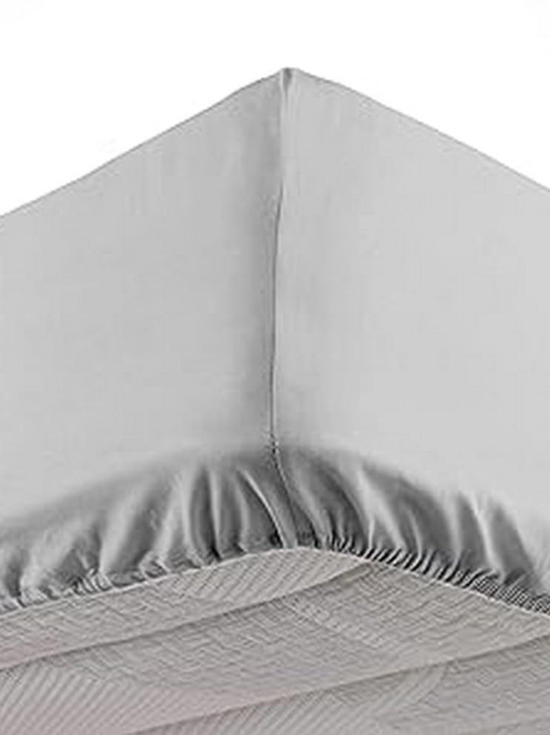 Drap Housse Microfibre Oscar Gris - Kiabi