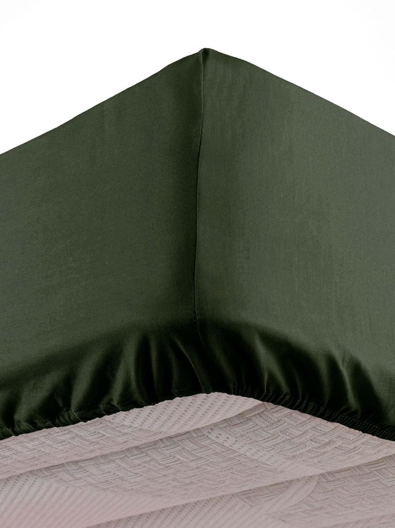 Drap Housse Microfibre Oscar Vert - Kiabi