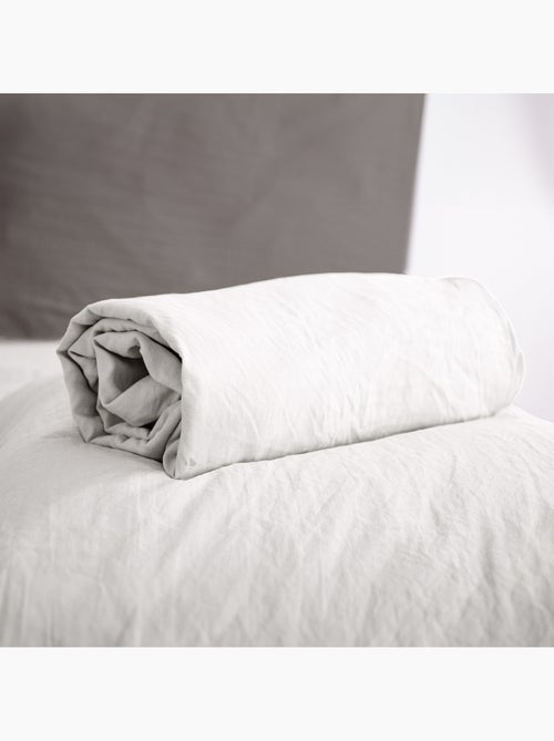Drap housse MILA micro lavée polyester - Kiabi