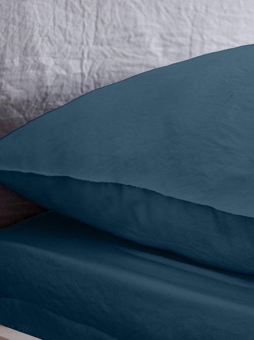Drap housse MILA micro lavée polyester - Kiabi