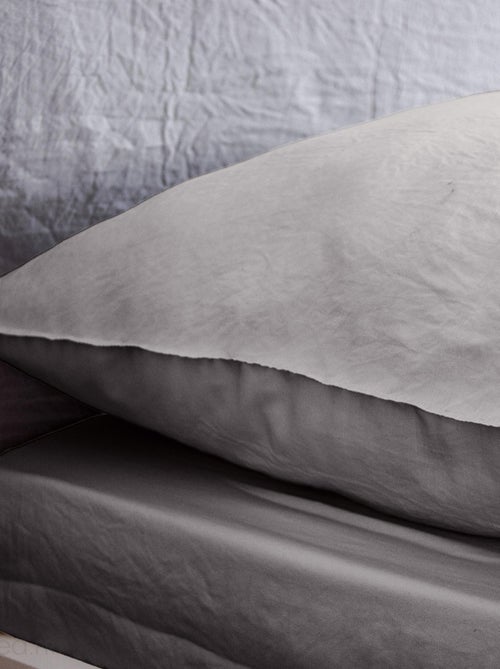 Drap housse MILA micro lavée polyester - Kiabi
