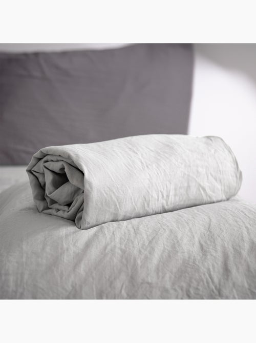 Drap housse MILA micro lavée polyester - Kiabi