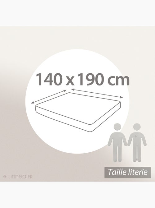 Drap housse MILA micro lavée polyester - Kiabi