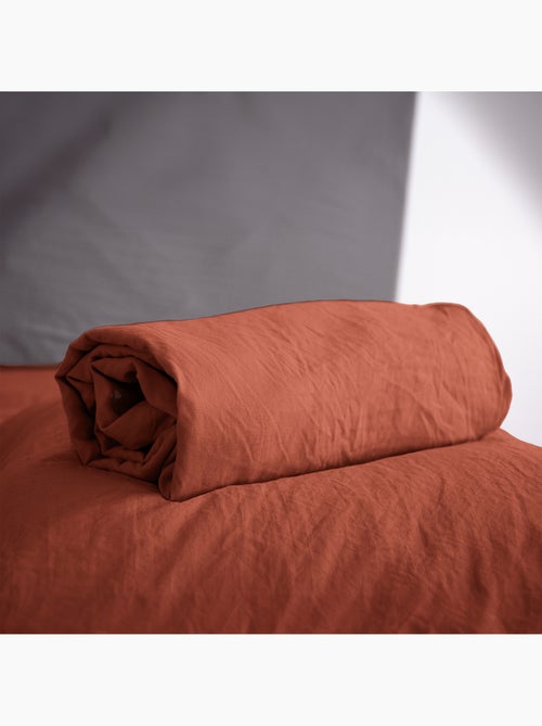 Drap housse MILA micro lavée polyester - Kiabi