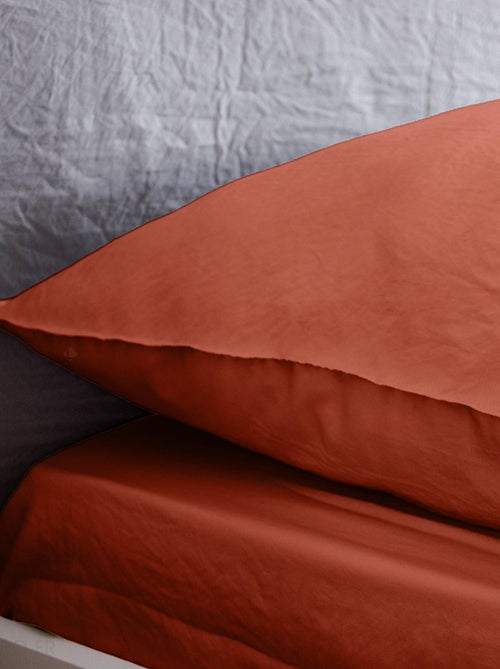 Drap housse MILA micro lavée polyester - Kiabi