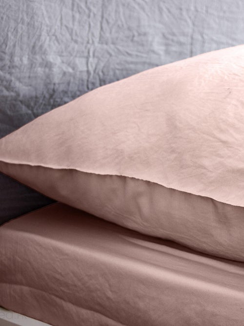Drap housse MILA micro lavée polyester - Kiabi