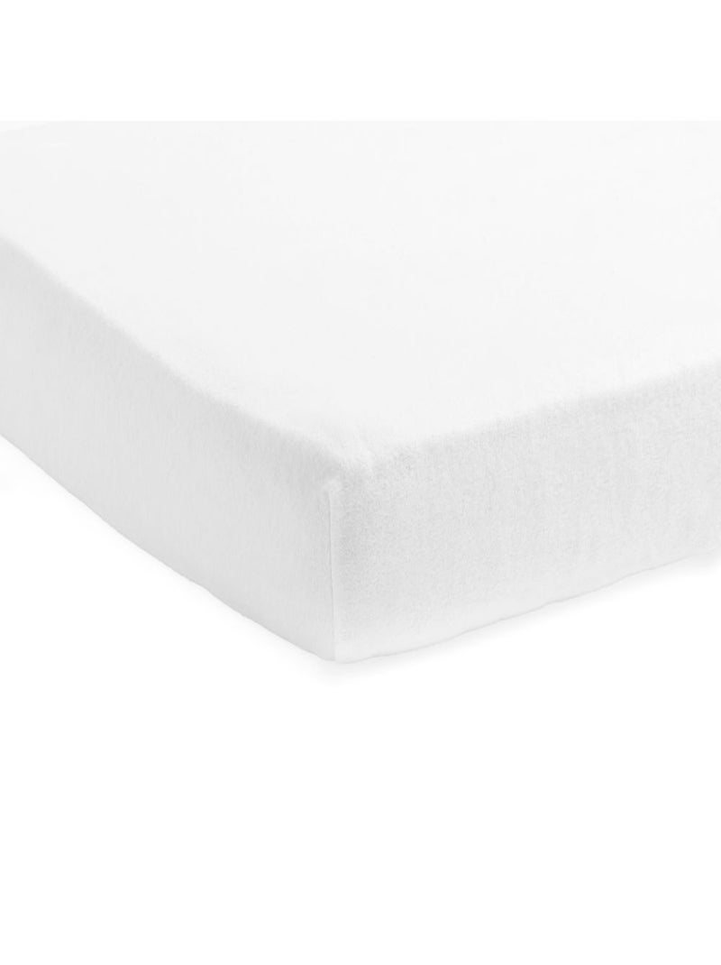 Drap housse Molleton en coton Jollein Blanc - Kiabi