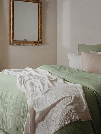 Drap housse mousseline de coton MILOS