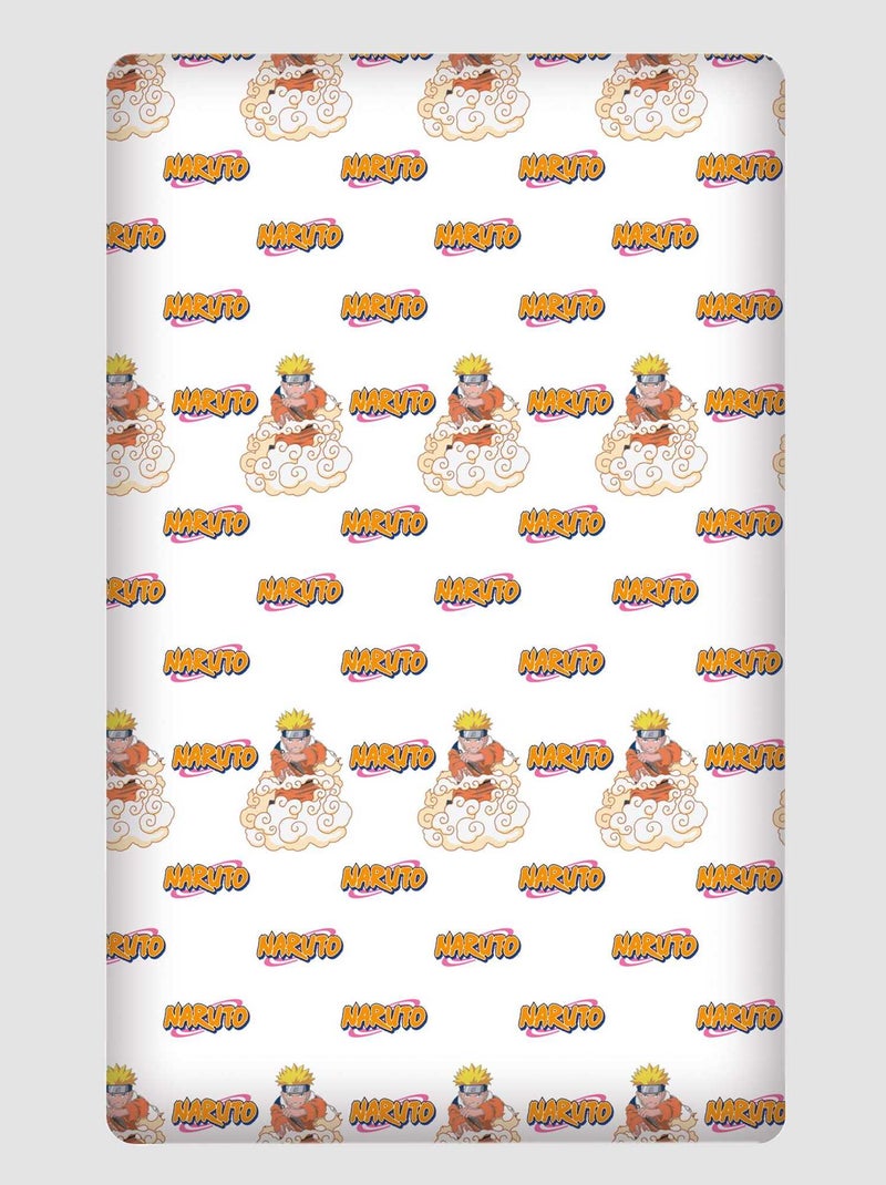 Drap housse 'Naruto' Jaune - Kiabi